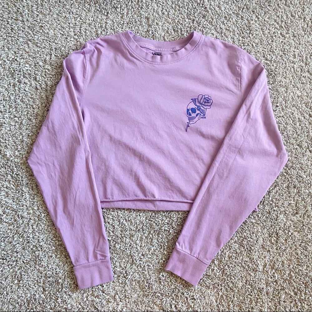 Vans longs sleeve crop top